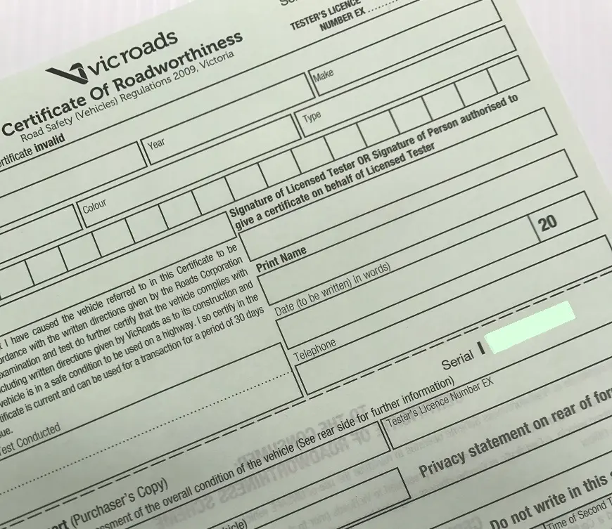 Roadworthy Certificates
